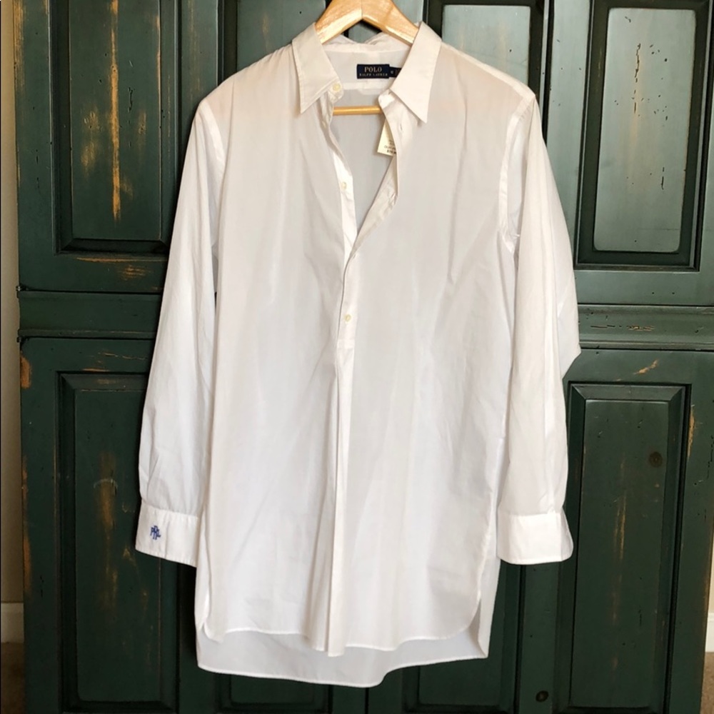 NWT Polo RL Cotton Broadcloth Tunic size 12